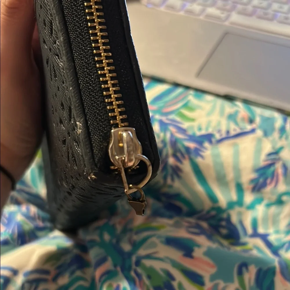 Kate Spade Black Floral Wallet - Picture 5 of 7